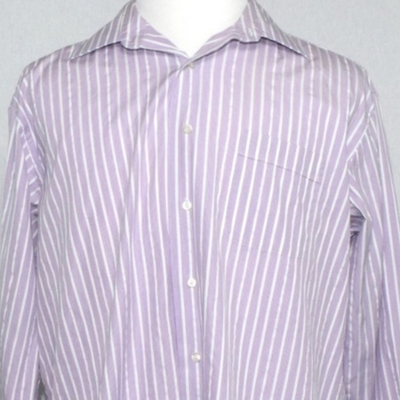 Tommy Bahama Other - Tommy Bahama Button Down Striped Purple/White 17